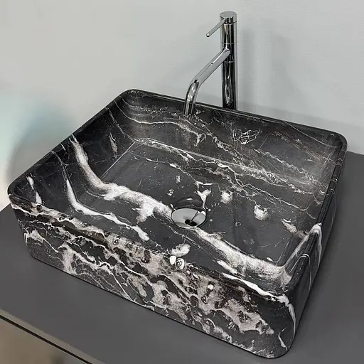 Умивальник VBI Asti M black onyx накладний VBI-013006, Чорний матовий - фото 1