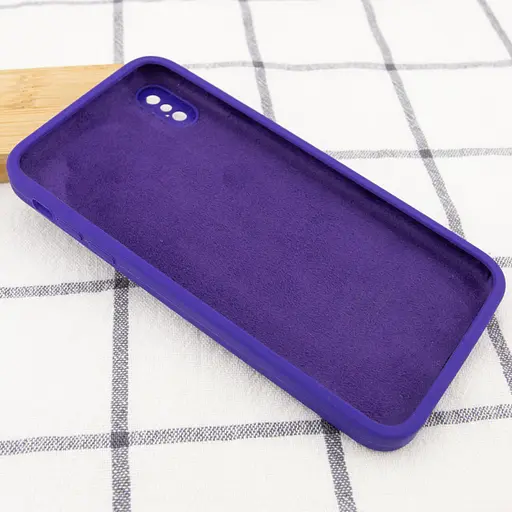 Чохол Epik Silicone Case Square Full Camera Protective AA для Apple iPhone XS Max 6.5 Фіолетовий/Ultra Violet - фото 3