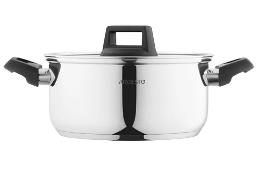 ARDESTO Каструля Gemini, скляна кришка, 3.8 л, нержавіюча сталь - фото 3