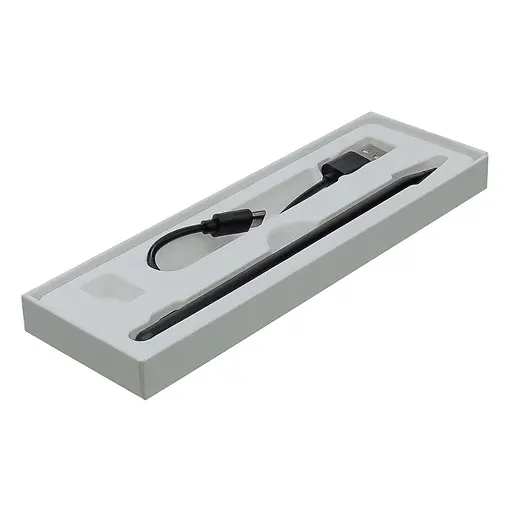 Стилус емкостный, высокоточный, 106DB активный со встроенной батареей, алюминиевый, с индикацией, черный, с кнопкой Вкл./Выкл. - фото 2