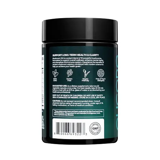 Грибной комплекс Elicore Labs Mushroom 10X, 60 вегакапсул. - фото 2