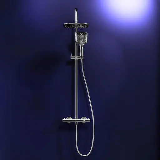 Душова система з термостатом Damixa Option DX218092000, Хром - фото 2