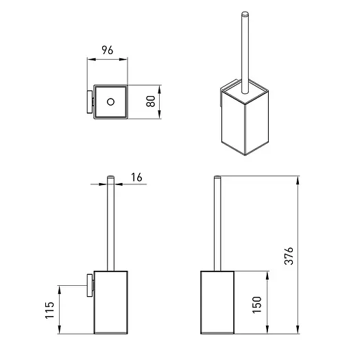 Йоршик для унітазу Volle Cuadro De La Noche 2536.250204 - фото 2
