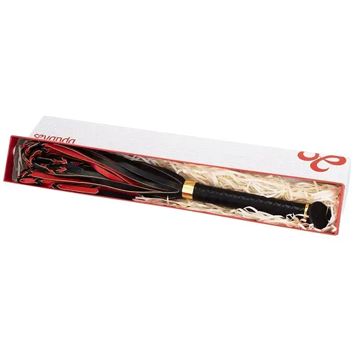 Флогер Lockink Sevanda Red & Black Braided Tail Flogger - фото 9