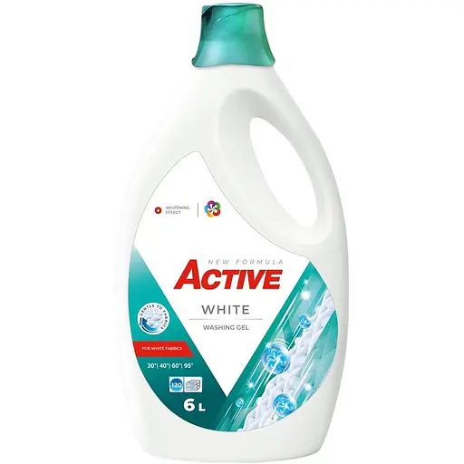 Гель для прання Active White з ароматом свіжості 6 л