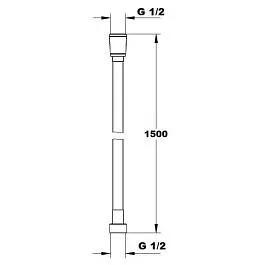 Шланг для душу Paffoni 150 см silver ZFLO031AG, Хром матовый - фото 2