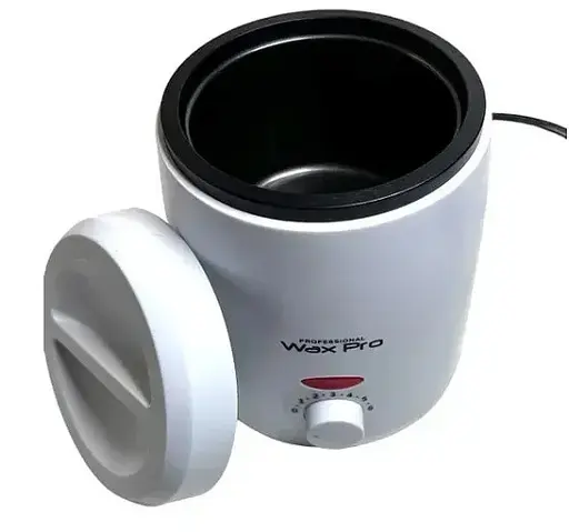 Воскоплав банковий для депіляції нагрівач для гарячого воску з терморегулятором Wax Pro-200 200мл Біілий - фото 2