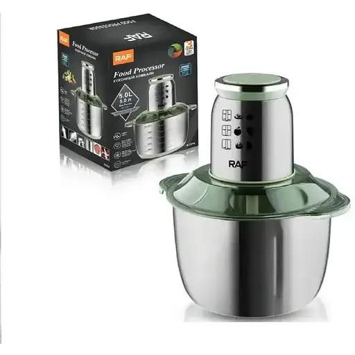Блендер-подрібнювач із металевою колбою на 5л RAF R.7014 1000W