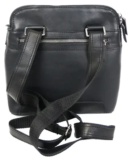 Мужская кожаная сумка на плечо Mykhail Ikhtyar 23х23х3,5 см sum0023008 - фото 6