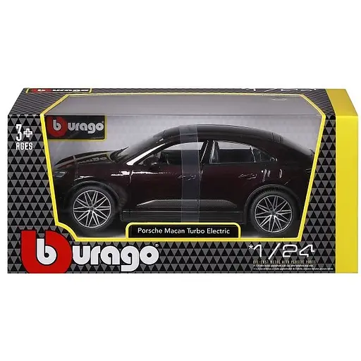 Автомодель Bburago Porsche Macan 4 Electric 1:24 черный (18-21114) - фото 1
