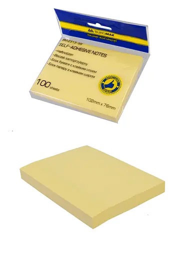 Блок для заметок, 76x102 мм, 100 листов (в ассортименте)