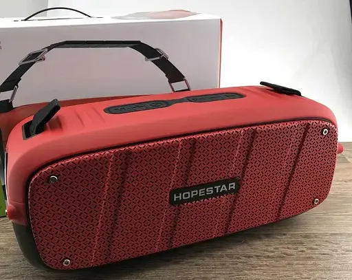 Ролонка Bluetooth Hopestar A20 55W беспроводная акустика портативная красная - фото 2