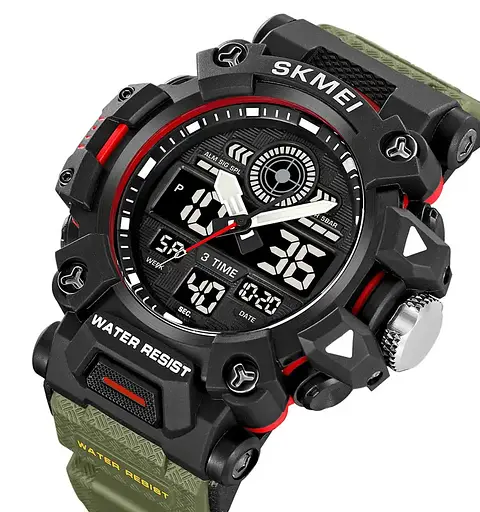Годинник чоловічий наручний спортивний Skmei 2226 Зелений - фото 3