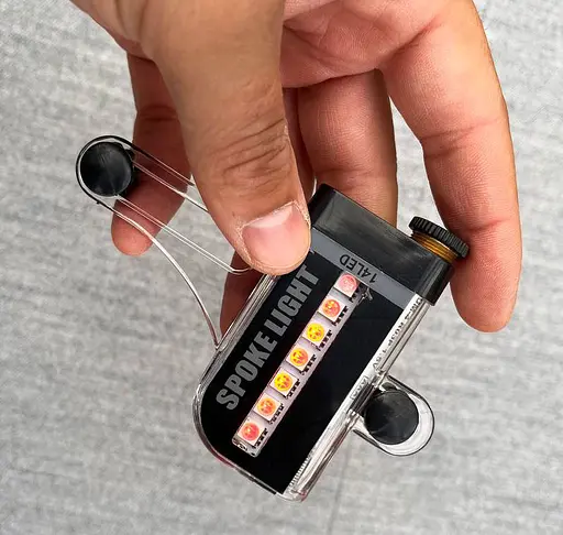 Різнокольорове світлодіодне вело підсвічування коліс велосипеда SPOKELIGHT L02 14 RGB LED 30 візерунків - фото 2