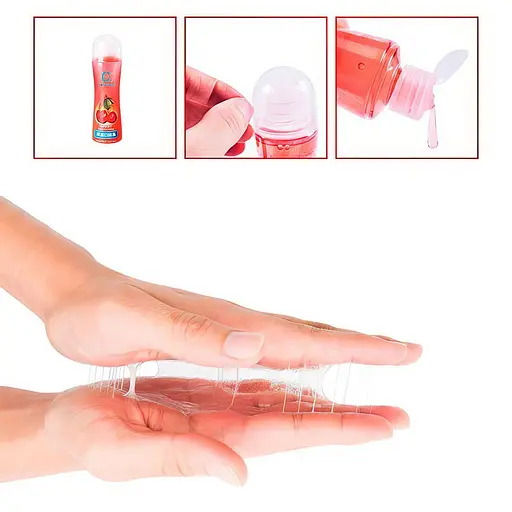 Гель-лубрикант зволожуючий їстівний вишня Cherry 100 мл на водній основі - фото 2