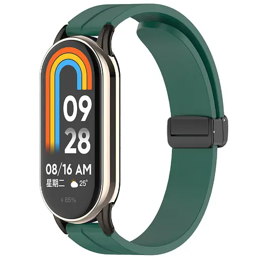 Ремешок Line Magnetic для Xiaomi Mi Band 9/8/10 Зеленый / Green