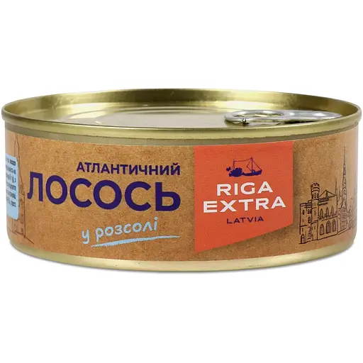Атлантичний лосось Riga Extra в розсолі 230 г (783174)