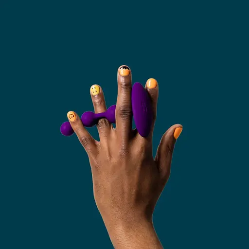 Анальные шарики Romp Amp, 13.5 см (фиолетовый) - фото 5