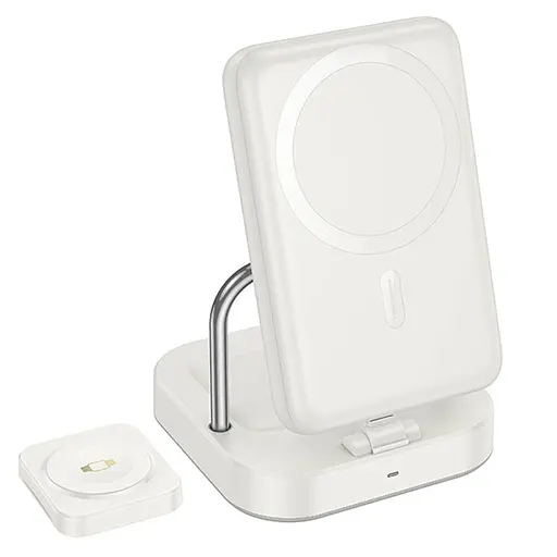 БЗП Hoco CQ16 Astute 4in1 + Power Bank PD20W 10000 mAh Milky White