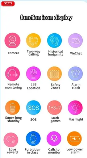 Детские смарт-часы Smart Watch Kids XO-H100 с камерой и GPS розовый - фото 6