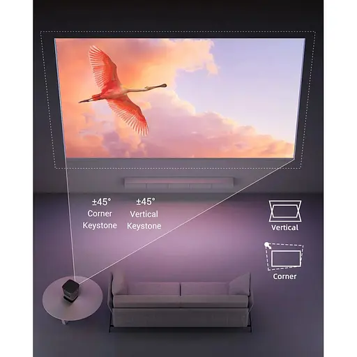 Проектор BYINTEK P19 Pro портативний міні 3D 7800 mAh WiFi Android 9 FullHD 1080 4K - фото 2