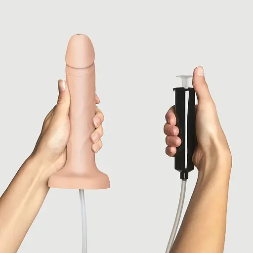 Фалоімітатор, що кінчає Strap-On-Me Squirting Cum Dildo Realistic Vanilla L - фото 4
