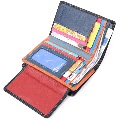 Кожаный женский кошелек ST Leather 13.5х9х2 см acs0028437 - фото 4