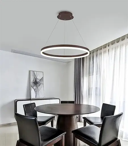 Світлодіодна люстра Олімпія PJ812 Coffee 60см - фото 4