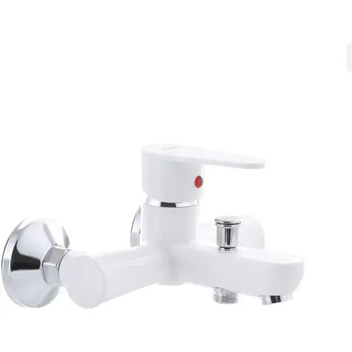 Смеситель для ванны Plamix Vega-009 Белый (без шланга и лейки) (PM0573) - фото 1