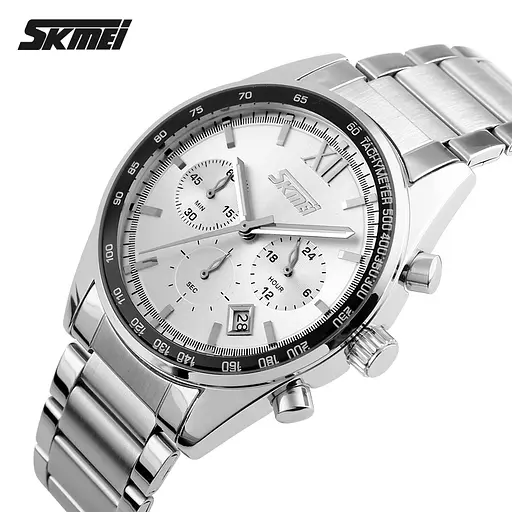 Наручний годинник чоловічий 9096SI Silver Skmei acs0029900 - фото 3