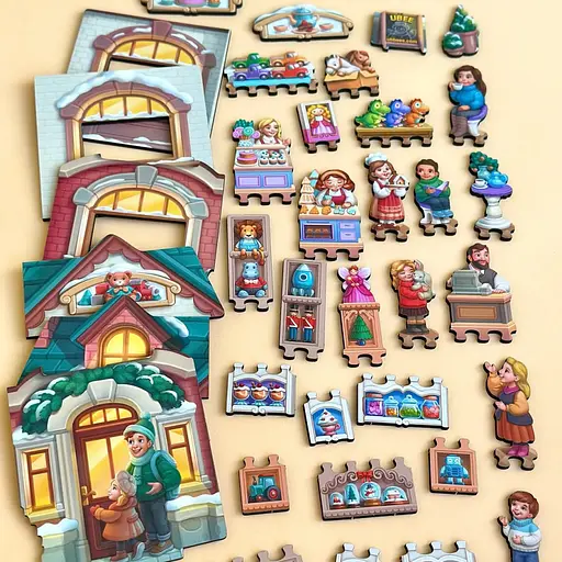 Двошаровий пазл-вкладиш "Магазин іграшок" Ubumblebees PSD304 (ПСД304) - фото 12