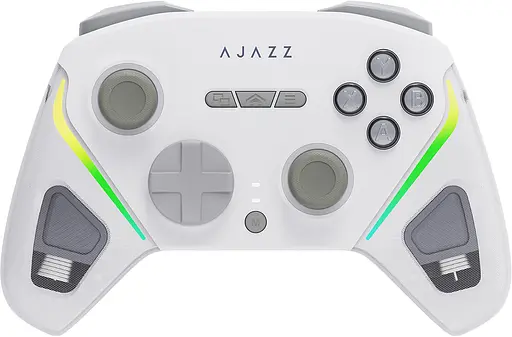 Беспроводной геймпад Ajazz GP100S RGB с зарядной станцией белый (GP100S-W) - фото 2