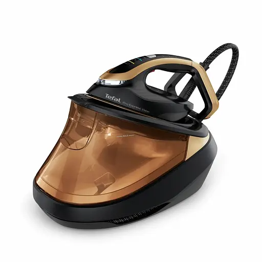 Tefal Праска-парогенератор Pro Express Vision, 3000Вт, 1200мл, паровий удар -800гр, постійна пара - 180гр, керам. підошва, чорно-золотий - фото 1