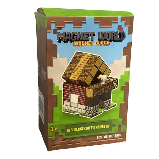 Магнітний конструктор Minecraft Сільський будиночок на 49 деталей (T9906) - фото 3