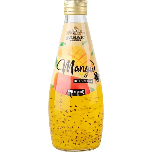 Напиток Bisan Basil Seed Drink Mango 290 мл   - фото 1