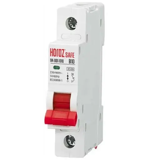 Выключатель автоматический Horoz Electric SAFE 1P В 10А