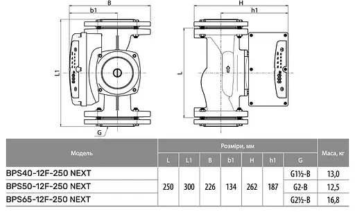 Циркуляционный насос NPO BPS 65-12F-250 NEXT - фото 4