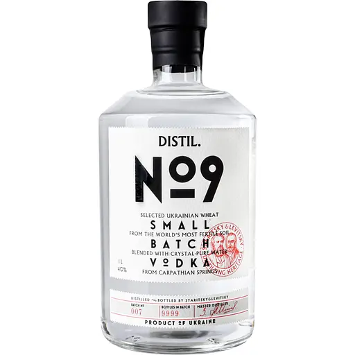 Уценка. Водка Distil №9 40% 1 л
