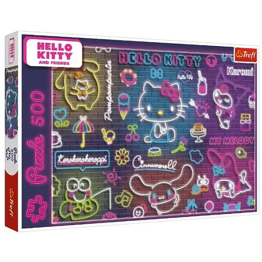 Пазл Trefl Неоновая вывеска Хэллоу Китти 500 эл. (37523)