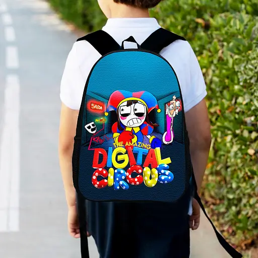 Рюкзак детский Цифровой Цирк "Amazing Digital Circus" 34х27 см, ранец городской для мальчика (00468)