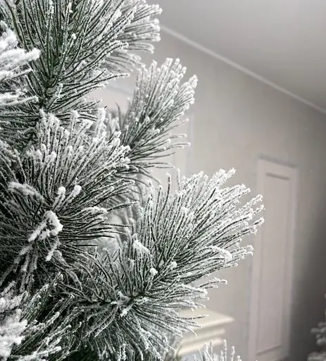 Хвойная литая гирлянда Скандинавская заснеженная 3.0м - фото 2