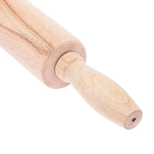 Скалка деревянная из темного дерева с вращающимися ручками 40 см Ø 5 см, Woodly 85020 - фото 8