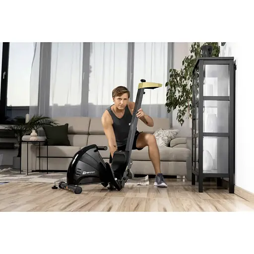 Гребной тренажер Hop-Sport HS-030R Boost золотистый - фото 8