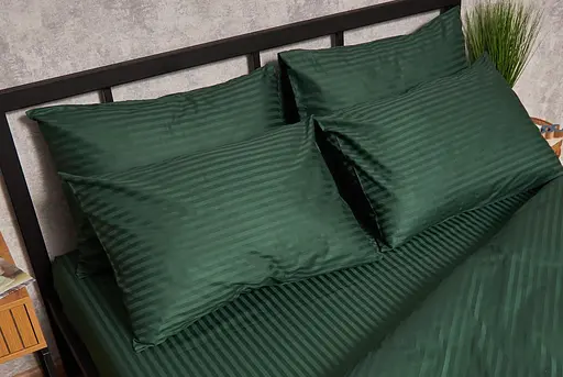 Набор наволочек Moon&Star Satin Stripe Verdant 60х60 см 2 шт MS840000658 - фото 2