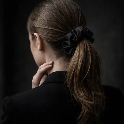 Набор из 5 штук шелковых резинок для волос Чумацкий Шлях - выбери настроение - Choose Your Mood Размер L (1240-02) - фото 5