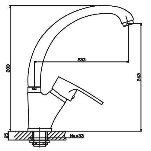 Змішувач для кухні Haiba CEBA 777 (HB0036) - фото 2
