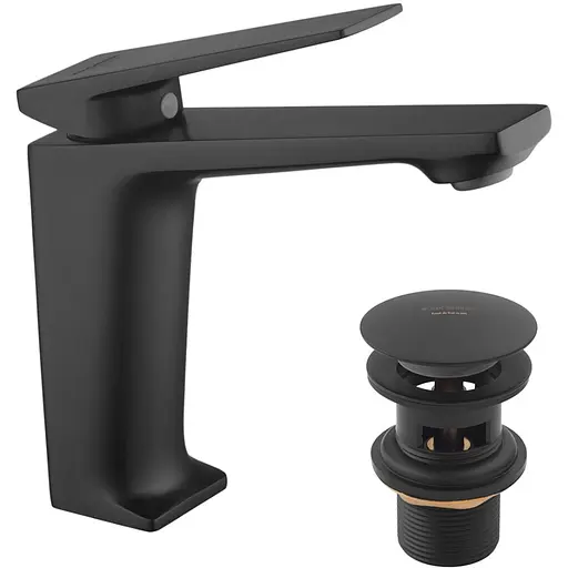 Смеситель для раковины Kroner KRP Ersel - SCH0111BV с донным клапаном (CV035470) - фото 1