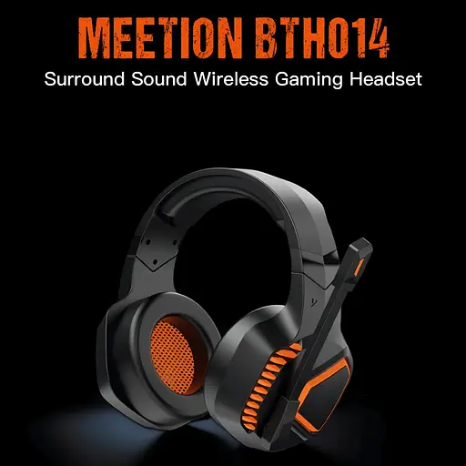 Беспроводные игровые наушники с микрофоном HiFi MEETION BTH014 черные - фото 2