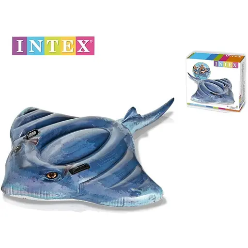 Надувний плотик Intex 57550 "Скат". Розміром 188x145см, від 3 років - фото 2