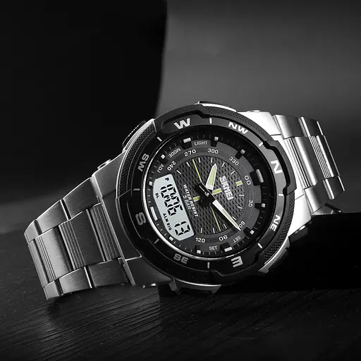 Наручний годинник чоловічий 1370SI Silver Skmei acs0030785 - фото 4